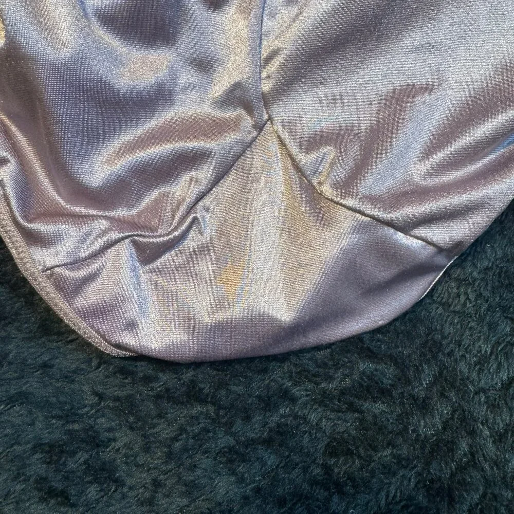 VINTAGE L NWT NOS OLGA HIGH CUT SATIN PANTIES WITH POINTED GUSSET NYLON BRIEF - Picture 4 of 4